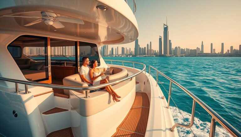 Honeymoon yacht trip in Dubai